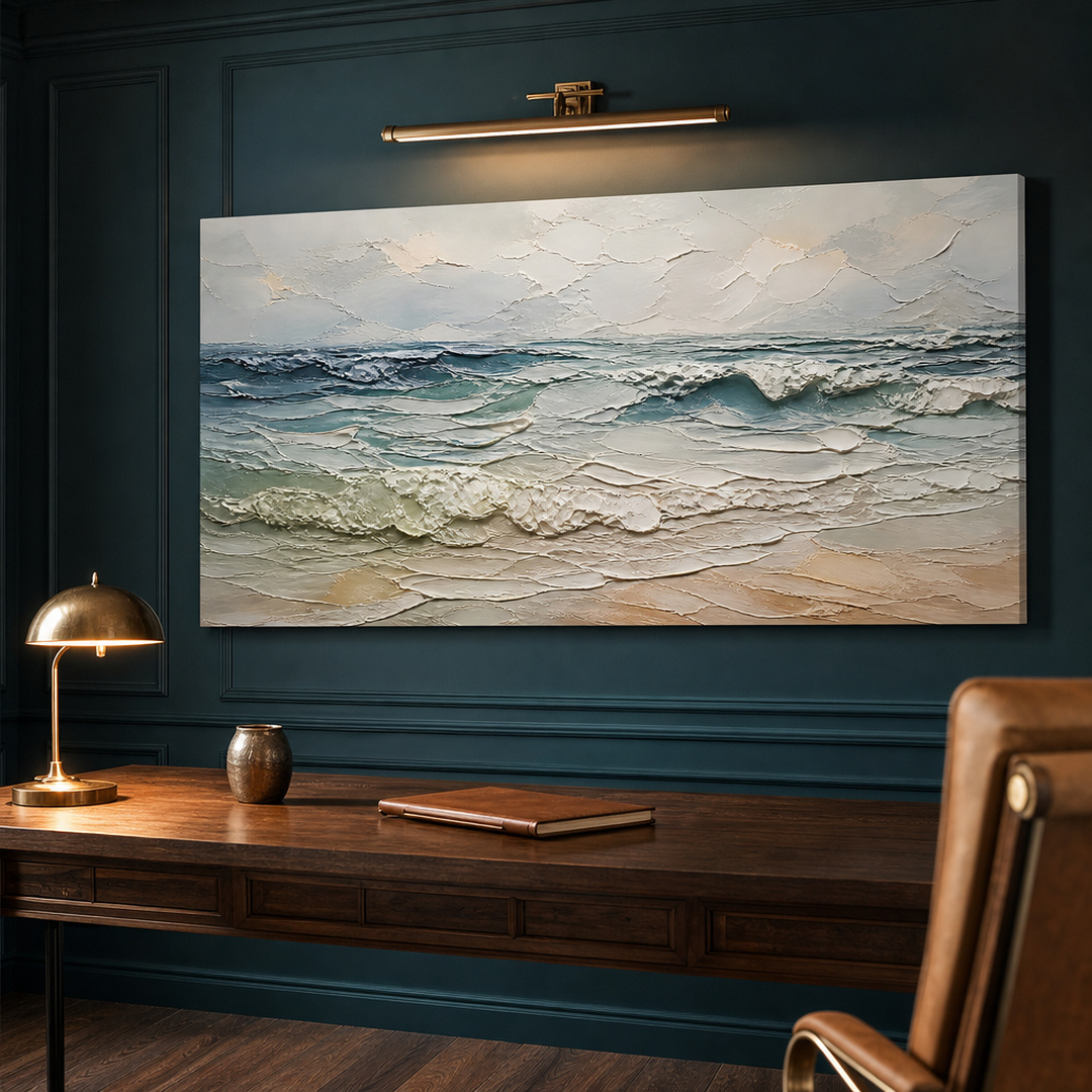 Tailored Canvases - Personalized Art Facebook ad: Serene Horizon Waves | Made in the USA | Ships Fast