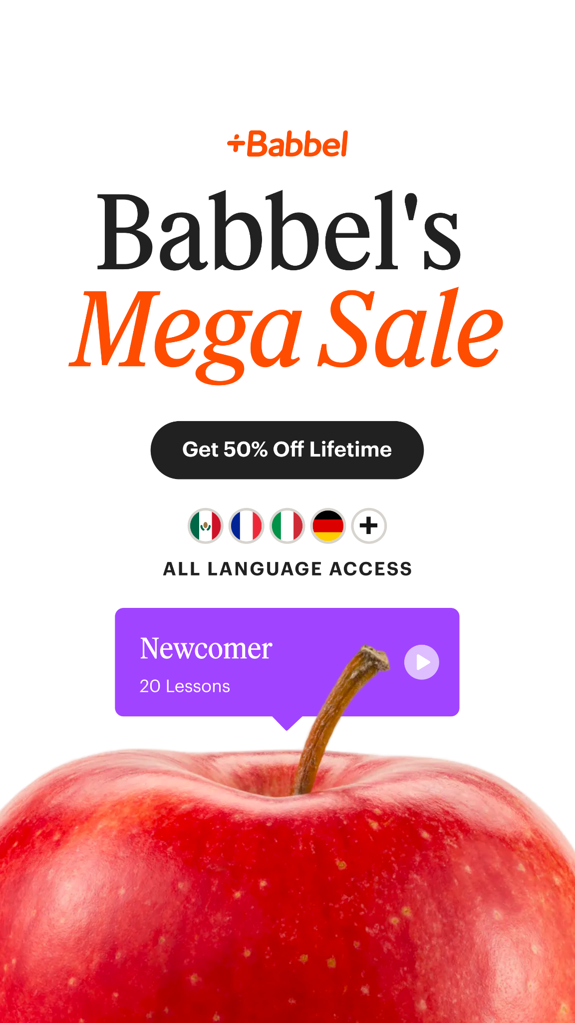 Babbel Facebook ad