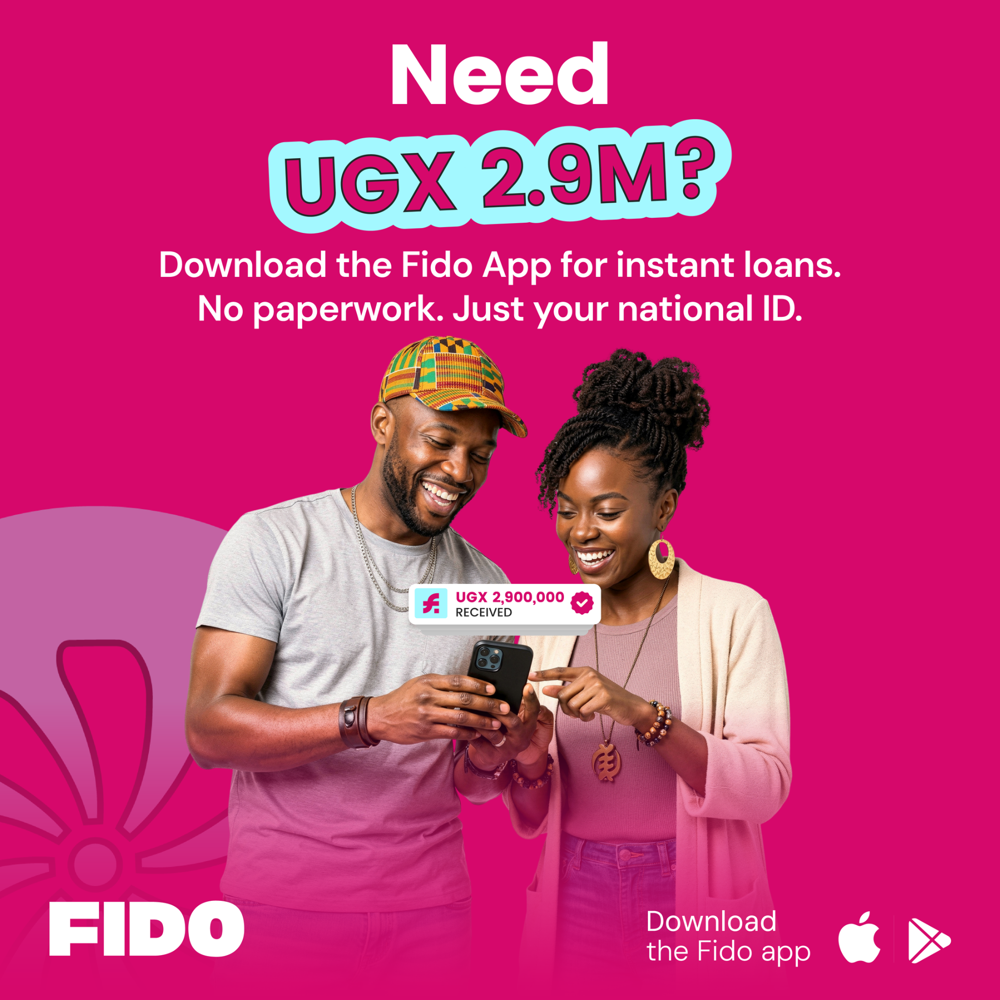 Fido Uganda Facebook ad: Cash for Your Hustle