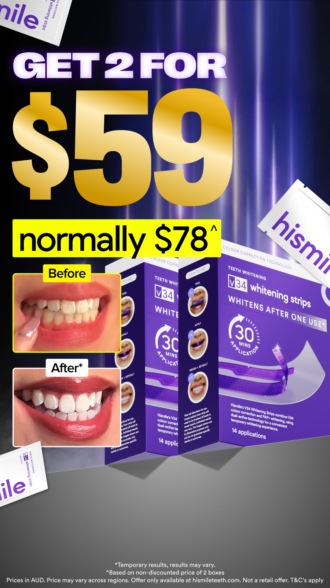 Hismile Facebook ad