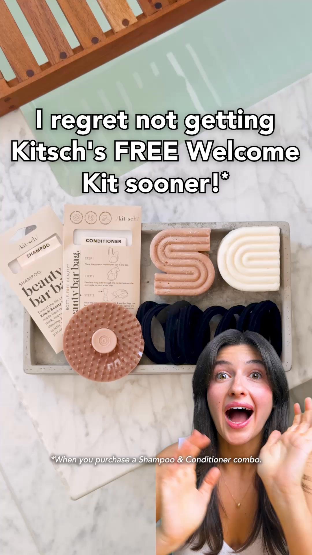Kitsch Facebook ad: Claim your FREE Welcome Kit NOW