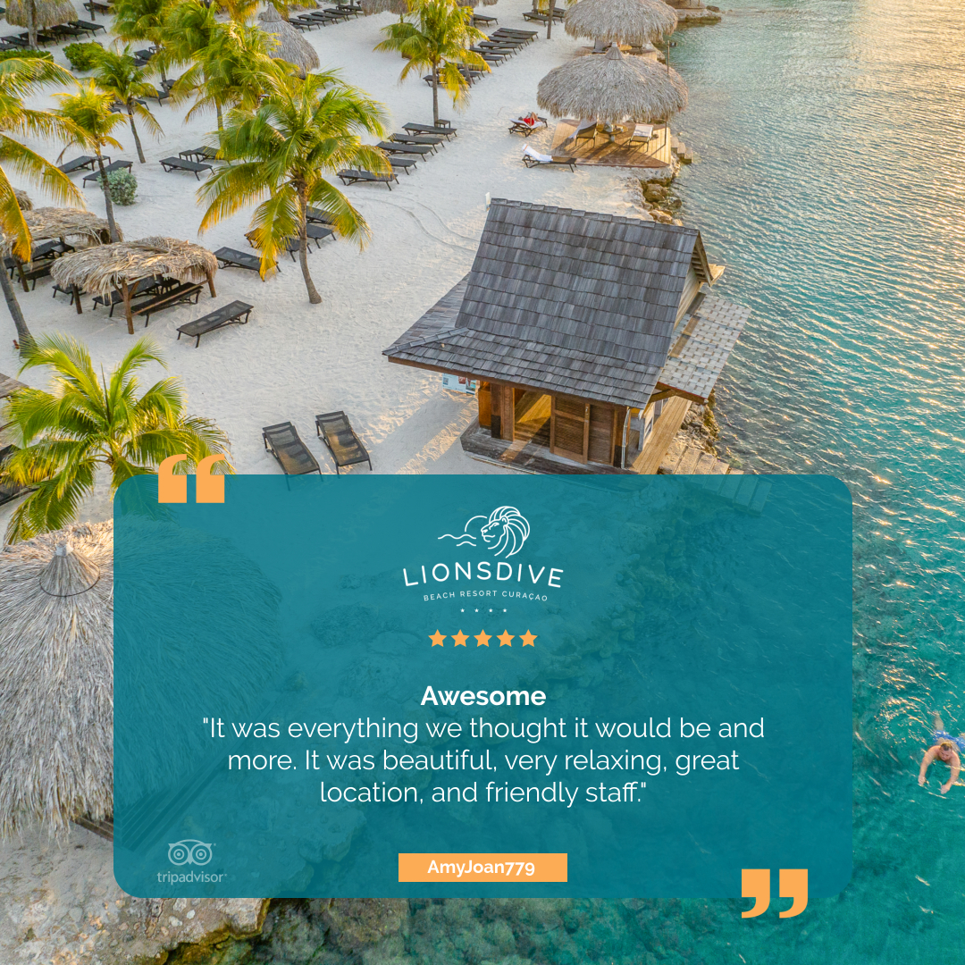 LionsDive Beach Resort Curaçao Facebook ad