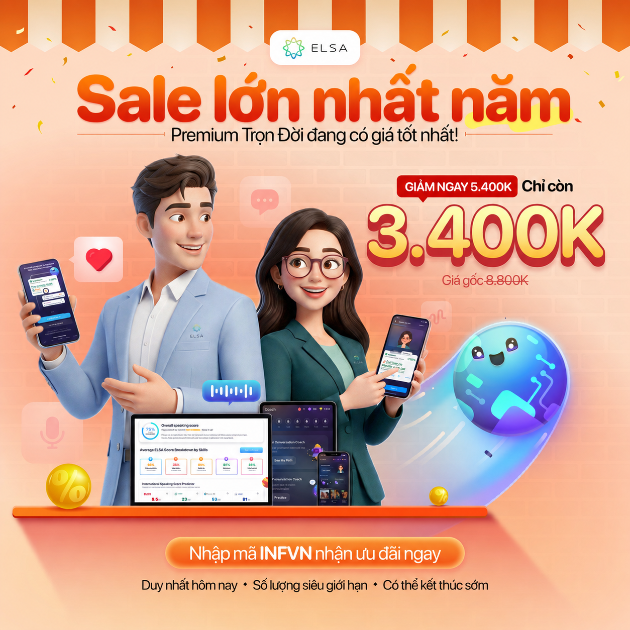 ELSA Speak Vietnam Facebook ad