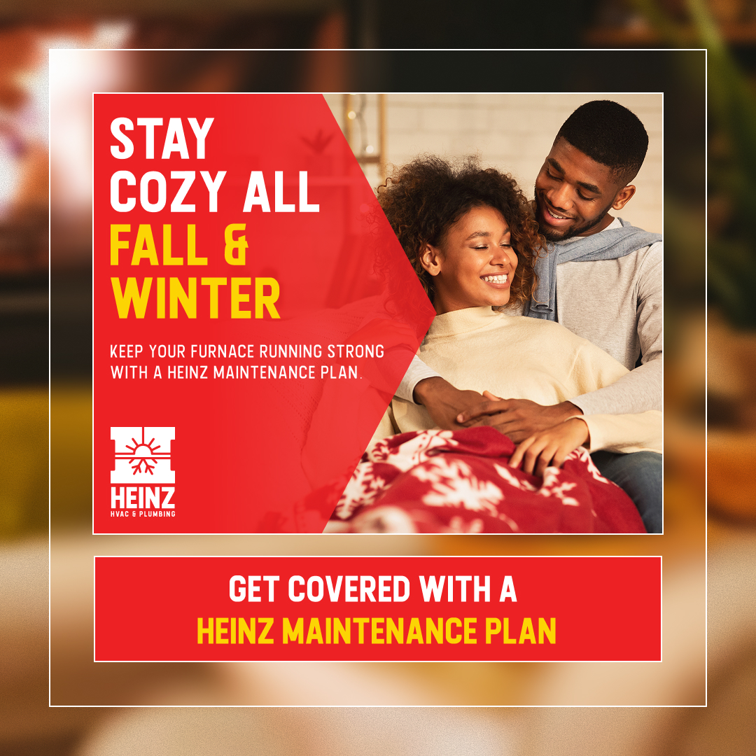 Heinz HVAC & Plumbing Services Facebook ad from Nov 4, 2025