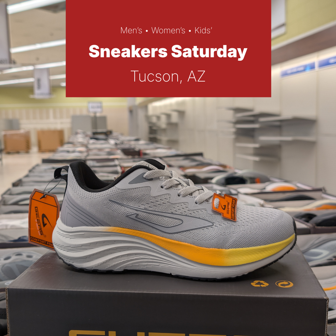 Shoe Selloff Event Facebook ad: Tucson Sneakers Saturday | ALL Shoes $10-$30 | Shoe…