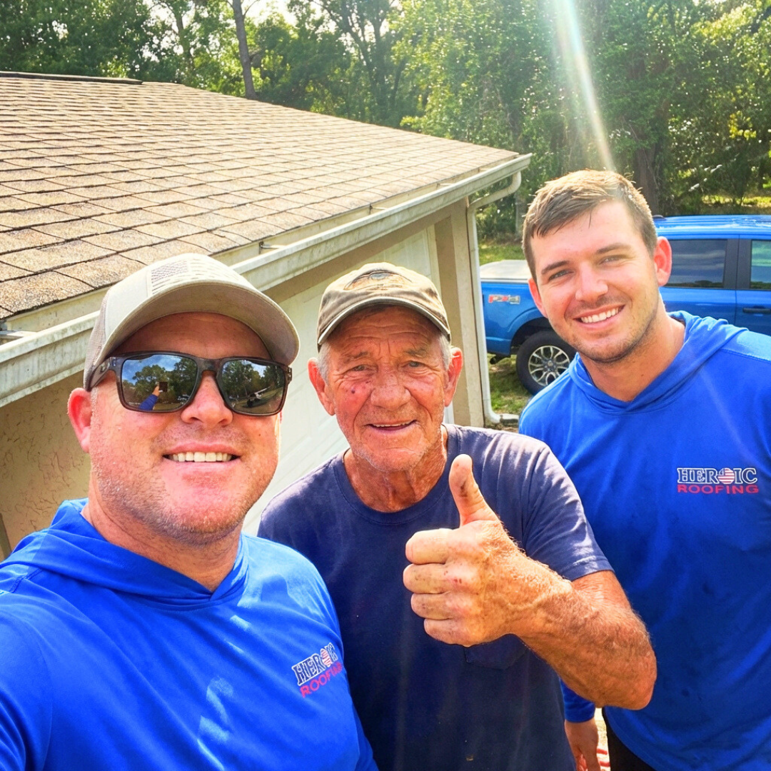 Heroic Roofing Facebook ad