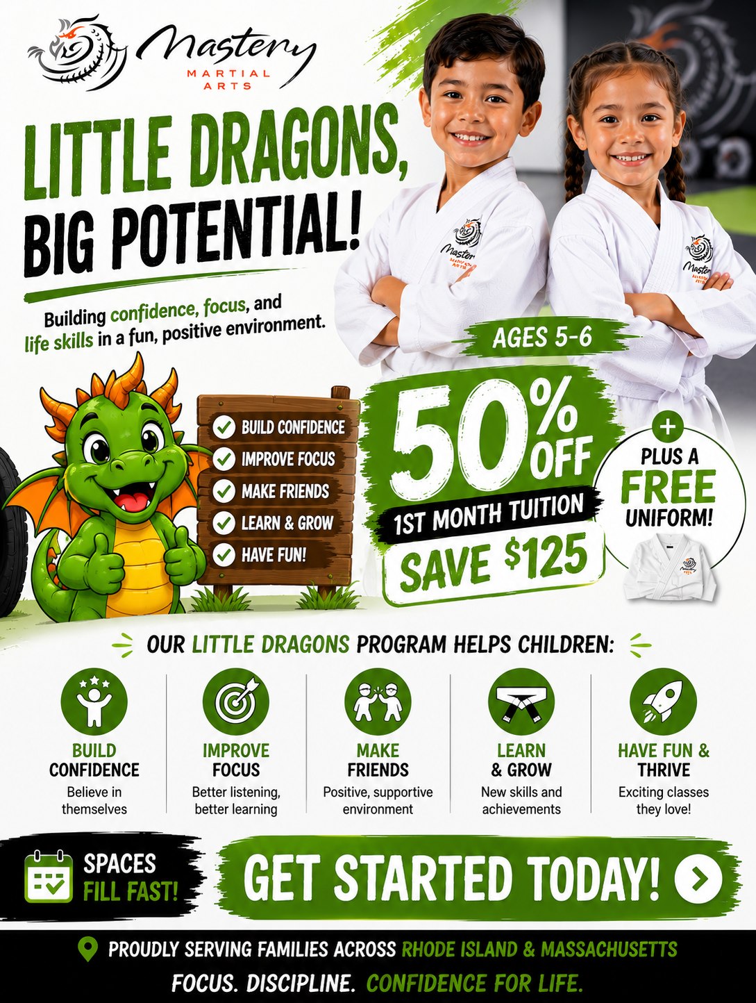 Mastery Martial Arts Facebook ad
