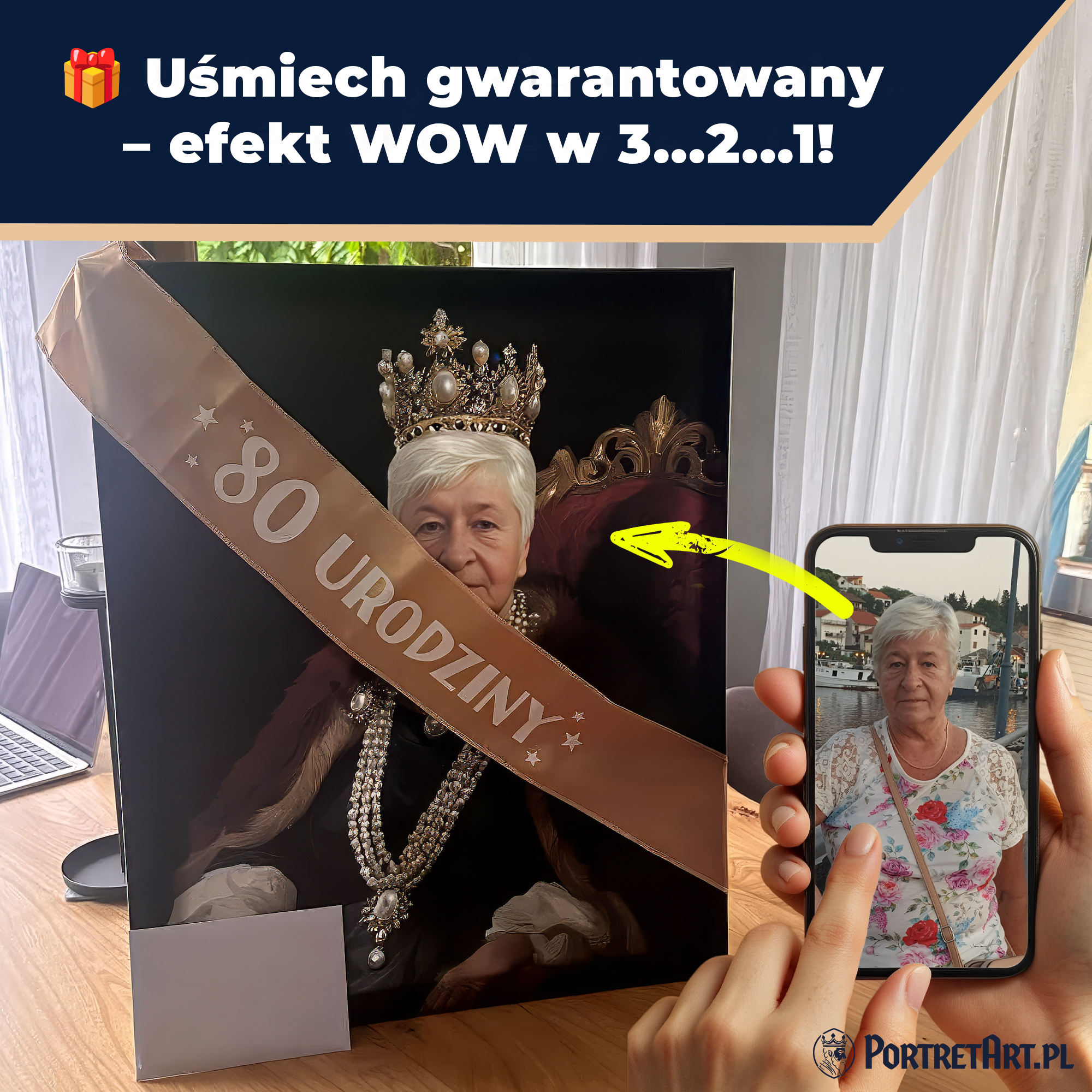 PortretArt.pl - prezent na każdą okazję Facebook ad: TOP 1 - PREZENT