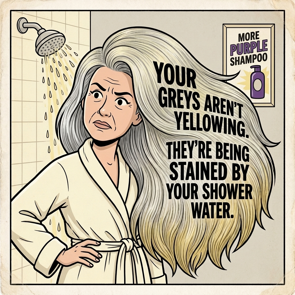 VitaGlo Facebook ad: Stop your greys from yellowing again