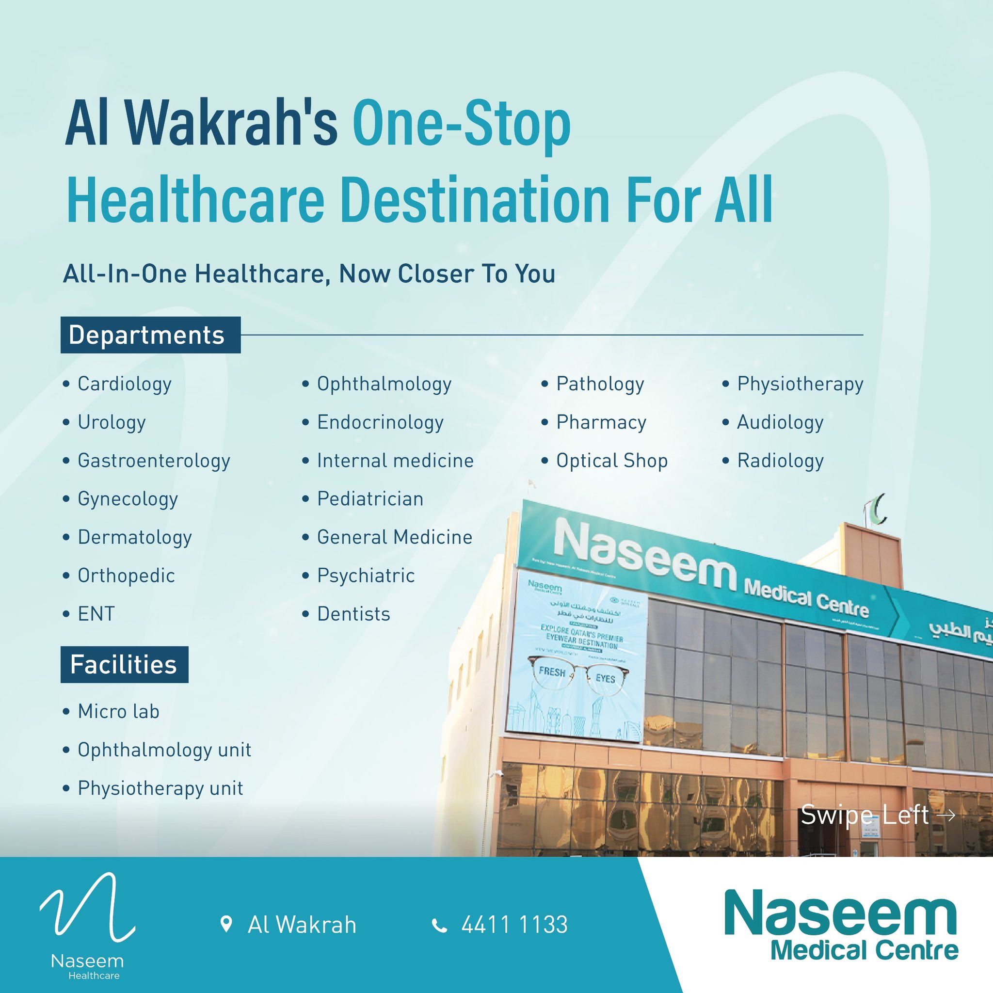 Naseem Medical Centre Facebook ad