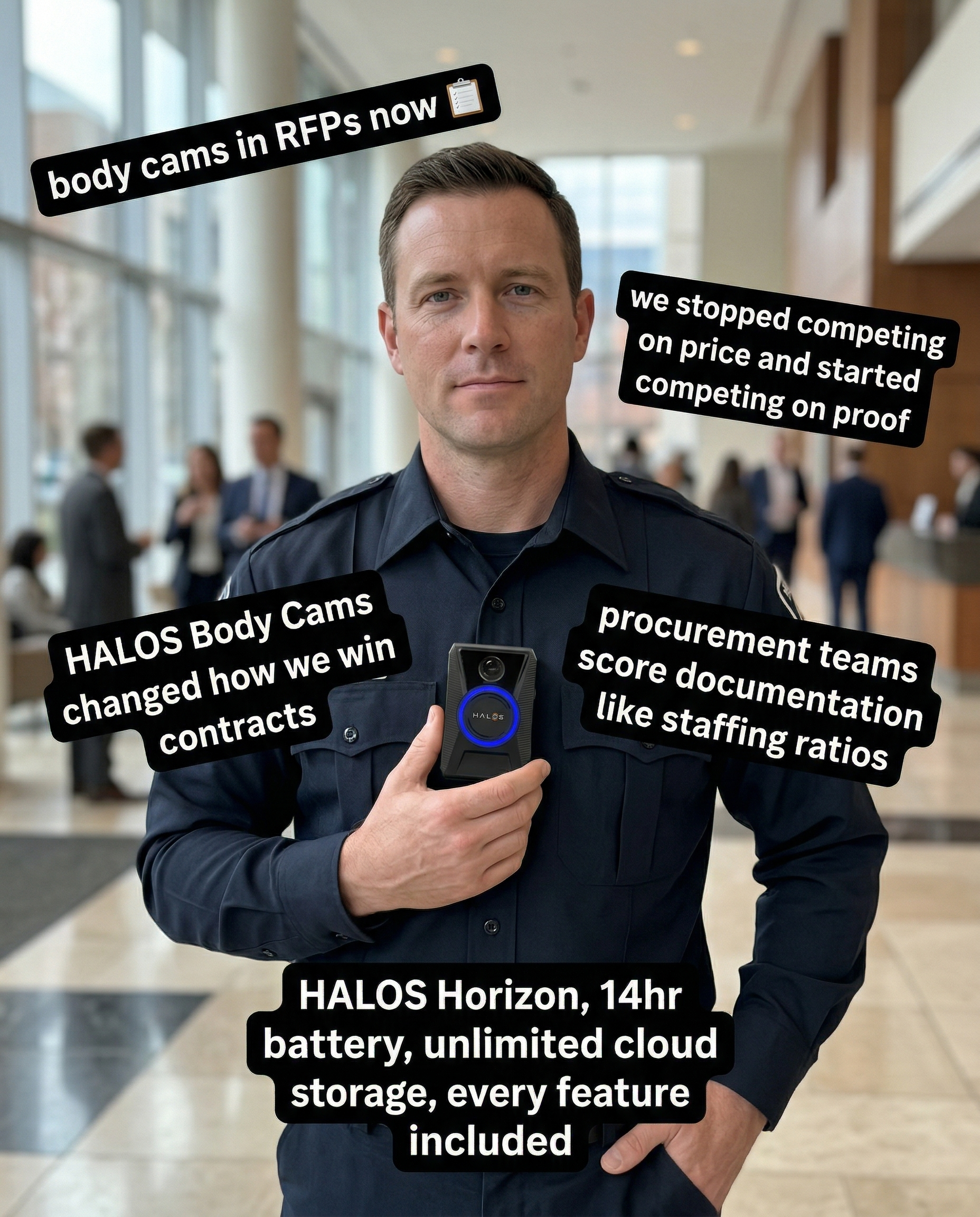HALOS Body Cameras Facebook ad