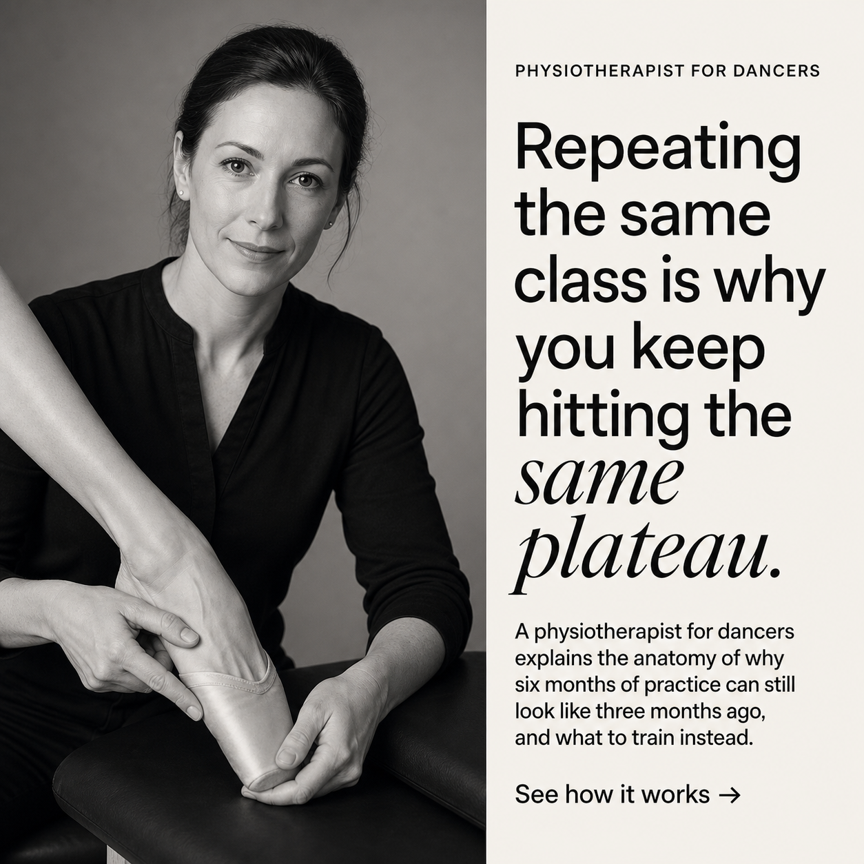 Dance Masterclass Facebook ad