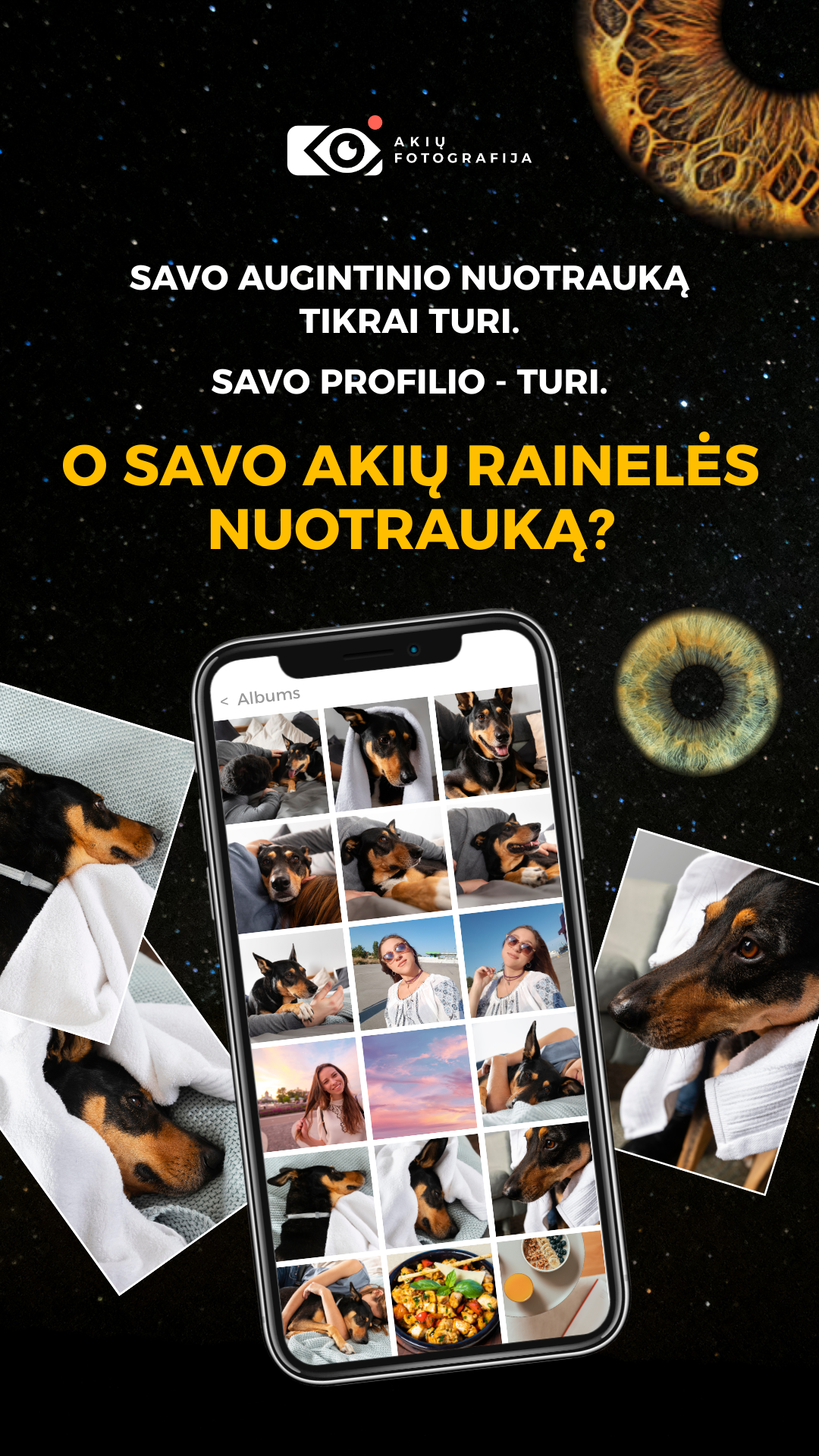 Akių Fotografija Facebook ad from Jul 1, 2026