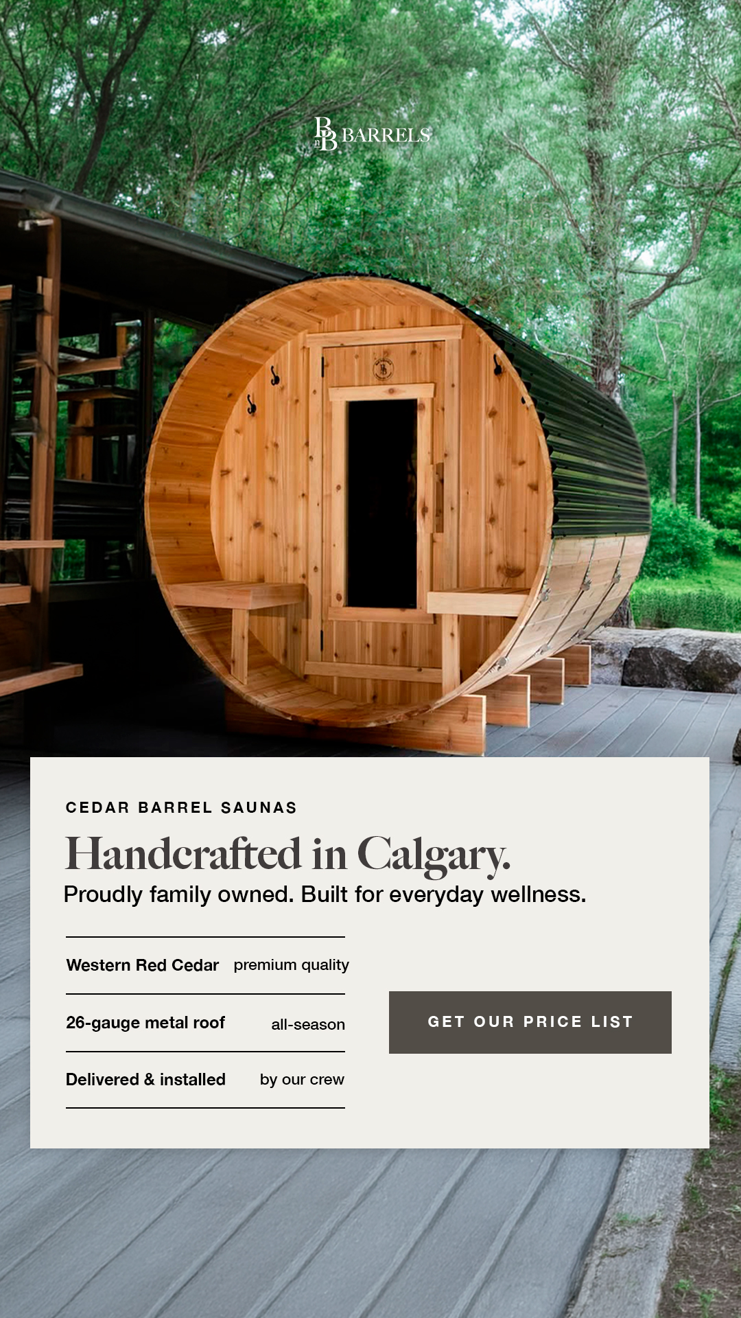 BnB Barrels Facebook ad