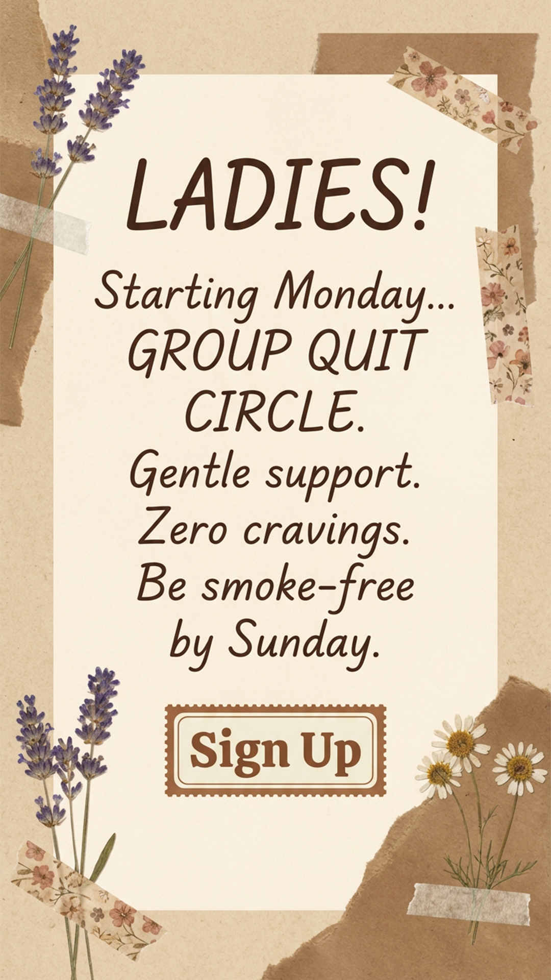 Hypnosis to Stop Smoking Facebook ad