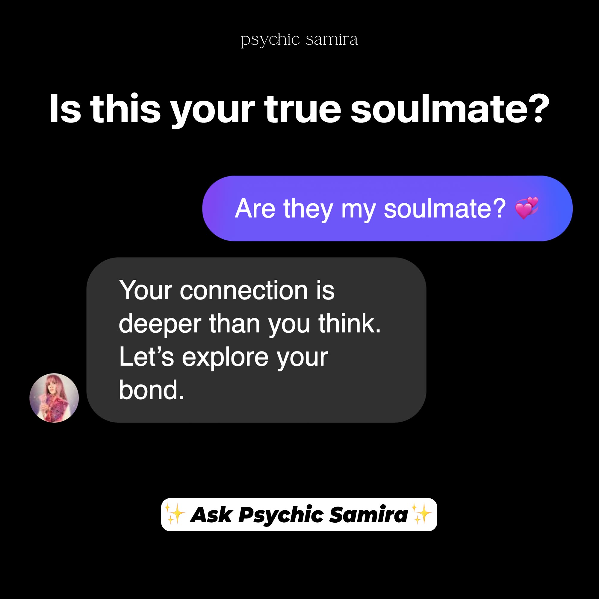 Psychic Samira Facebook ad