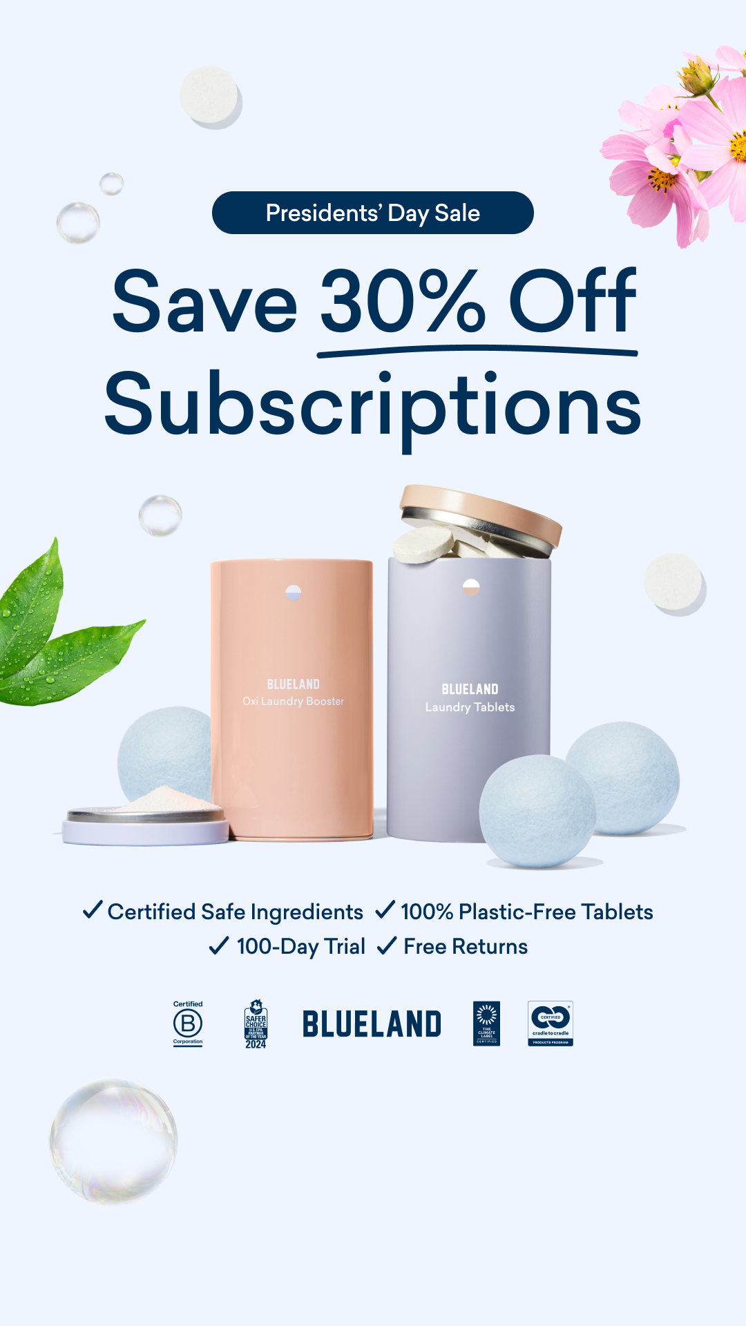 Blueland Facebook ad