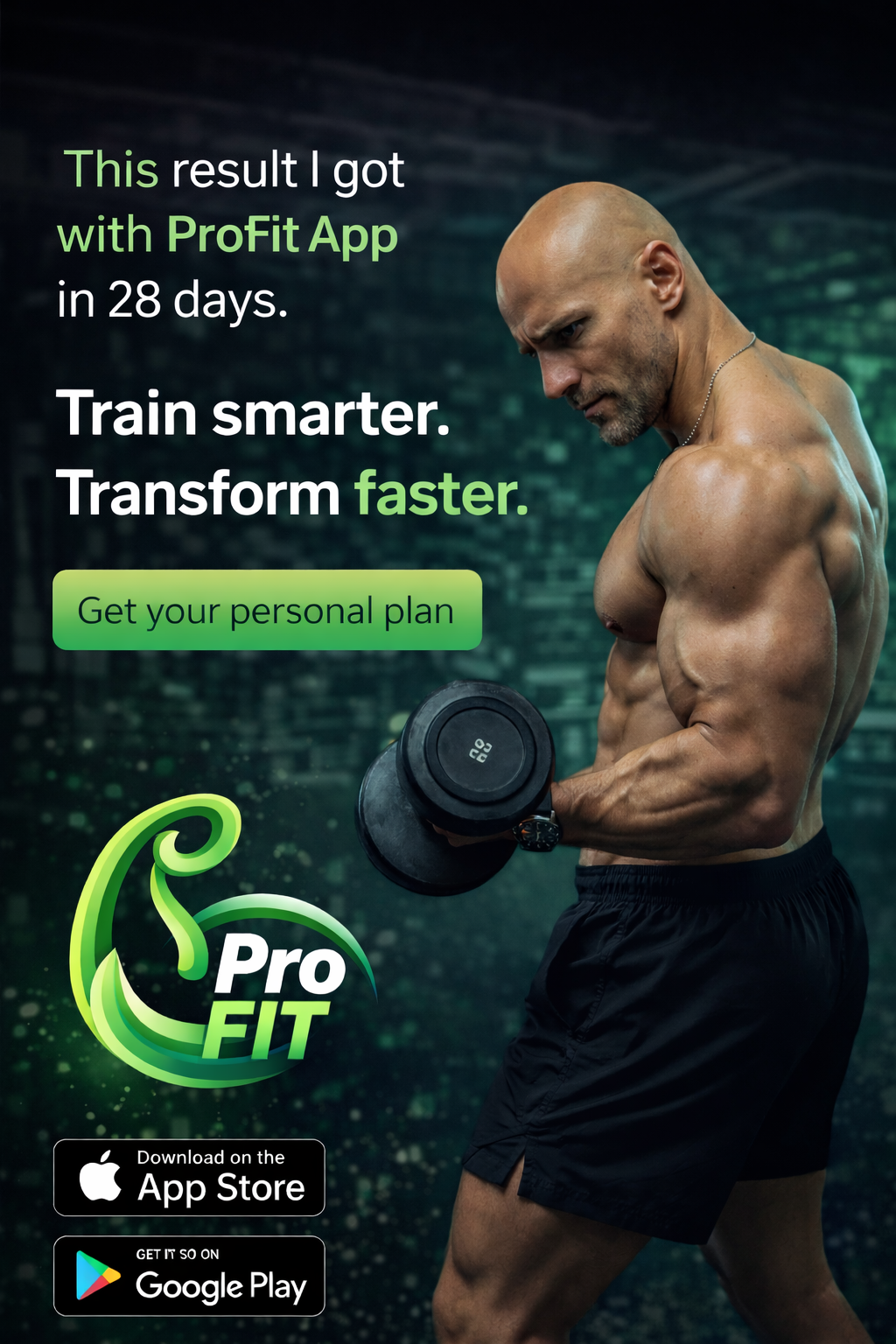 ProFit: Trainer & Workout Plan Facebook ad
