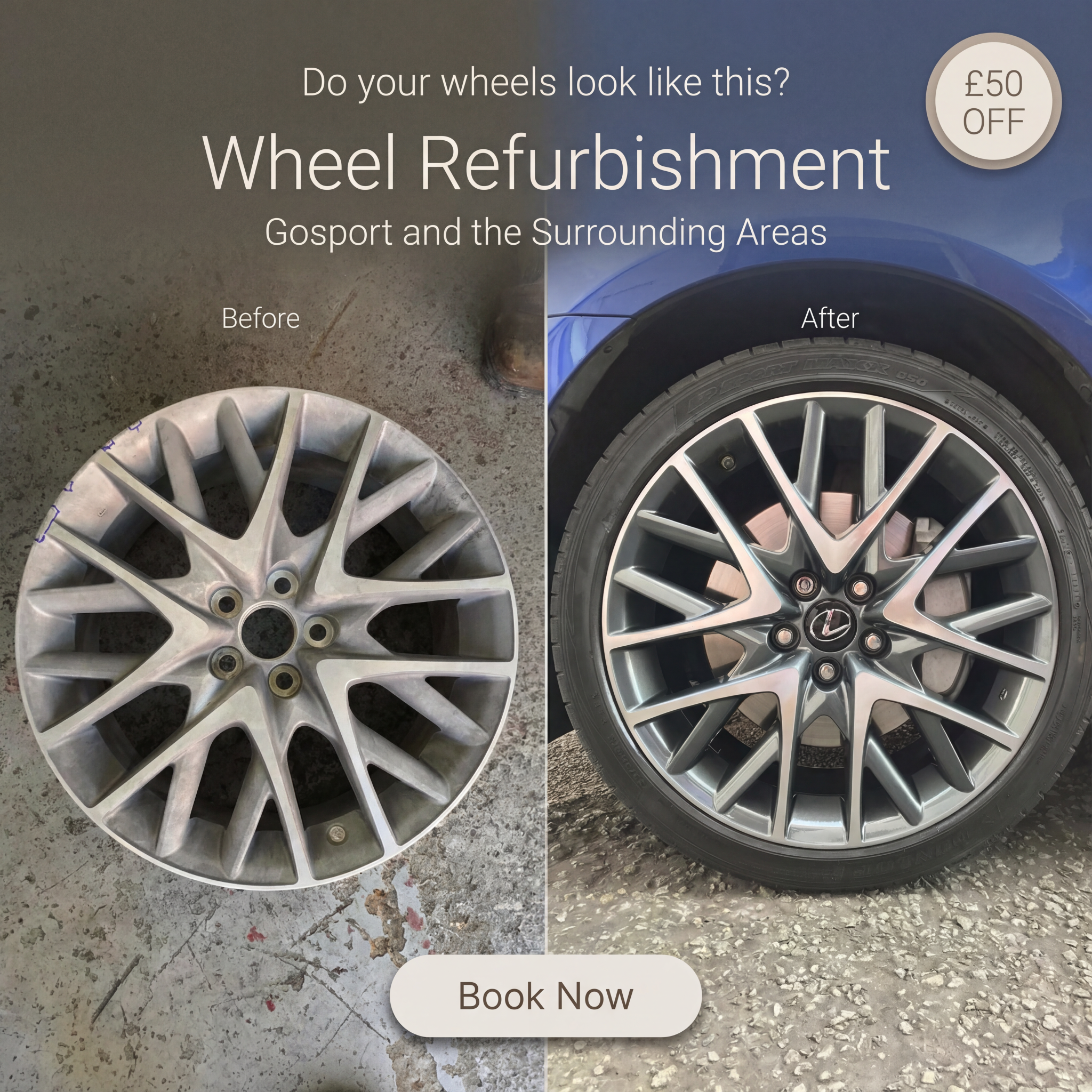 DW wheels and tyres Facebook ad