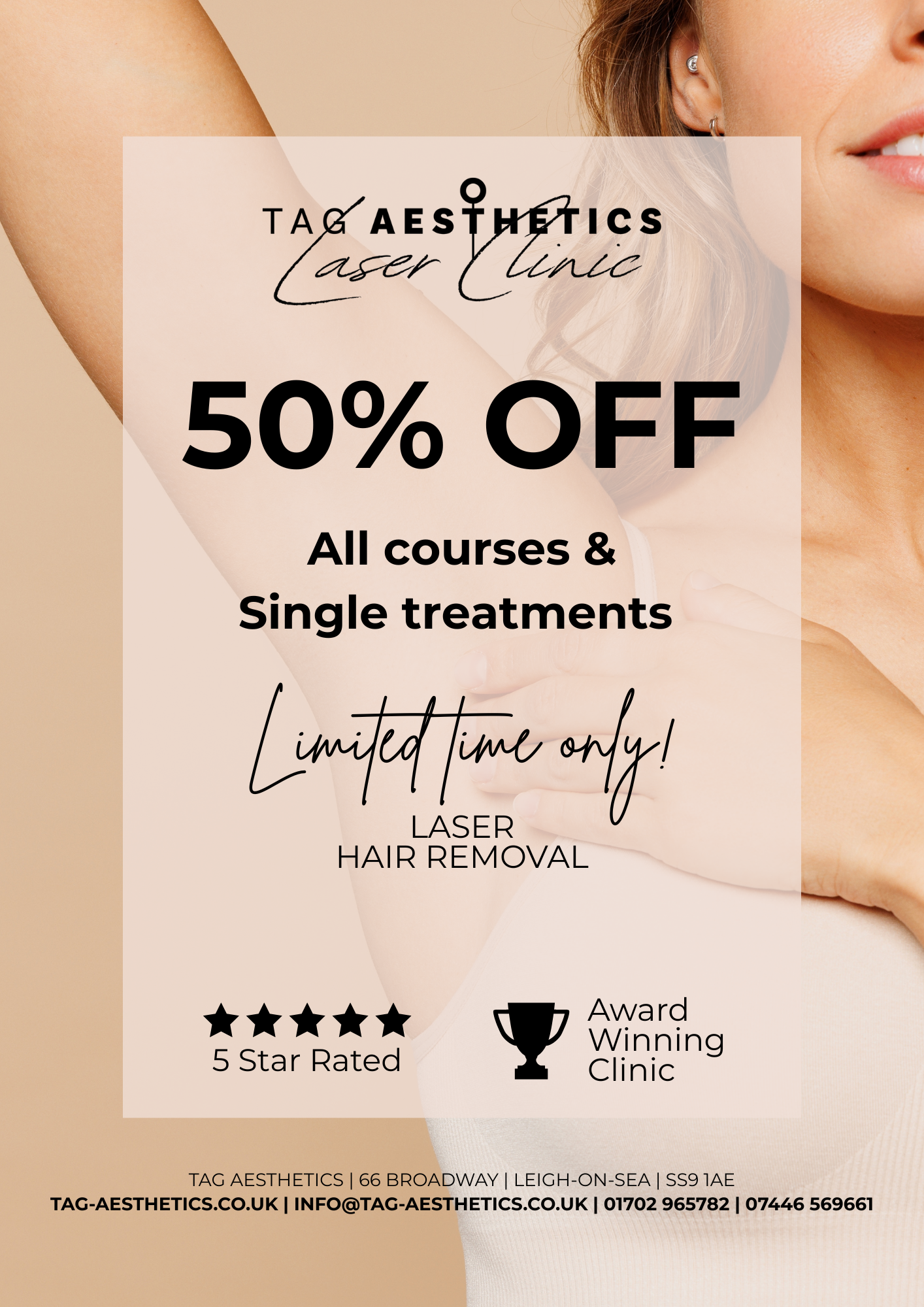TAG Laser Facebook ad from Nov 7, 2025
