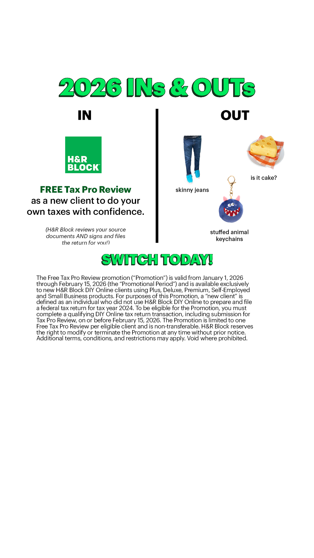 H&R Block Facebook ad
