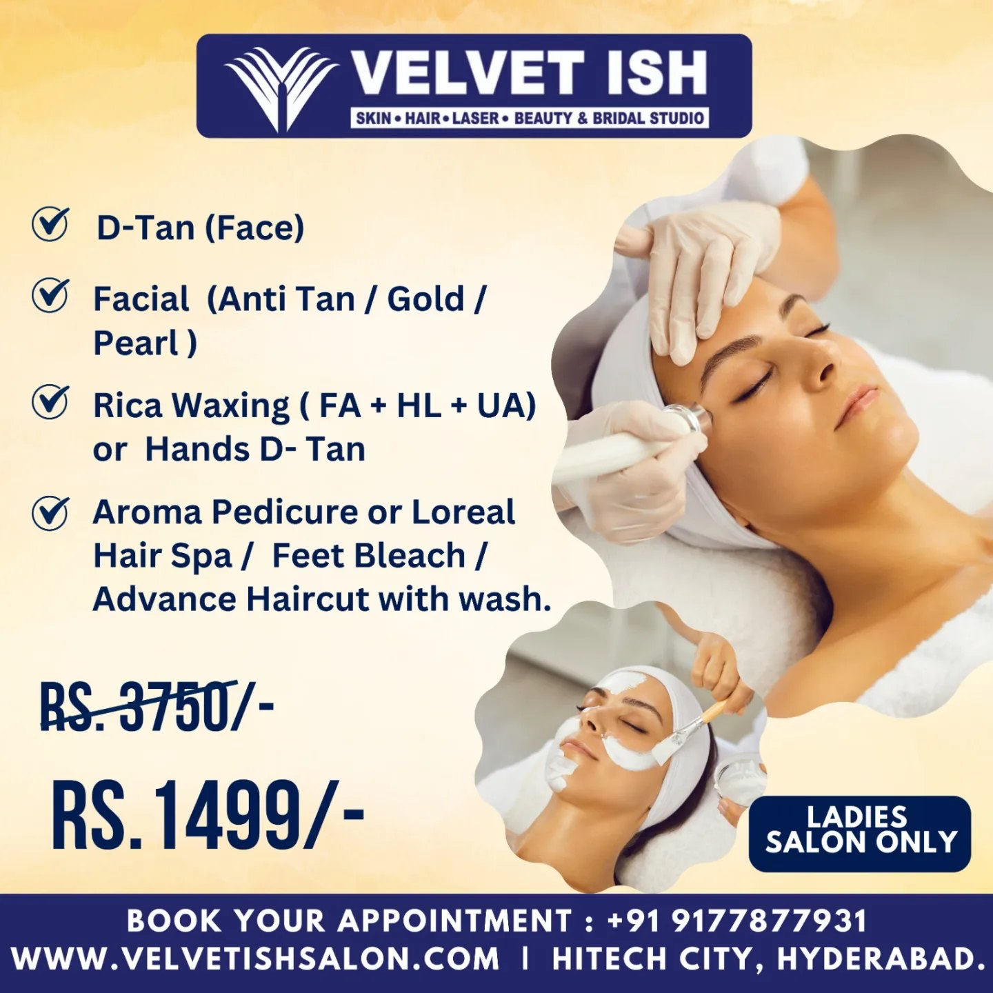 Velvet ISH Salon. Facebook ad: Book Your Appointment
