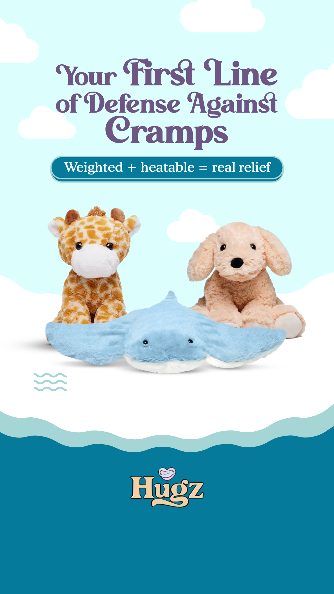 Hugz Weighted Friend Facebook ad