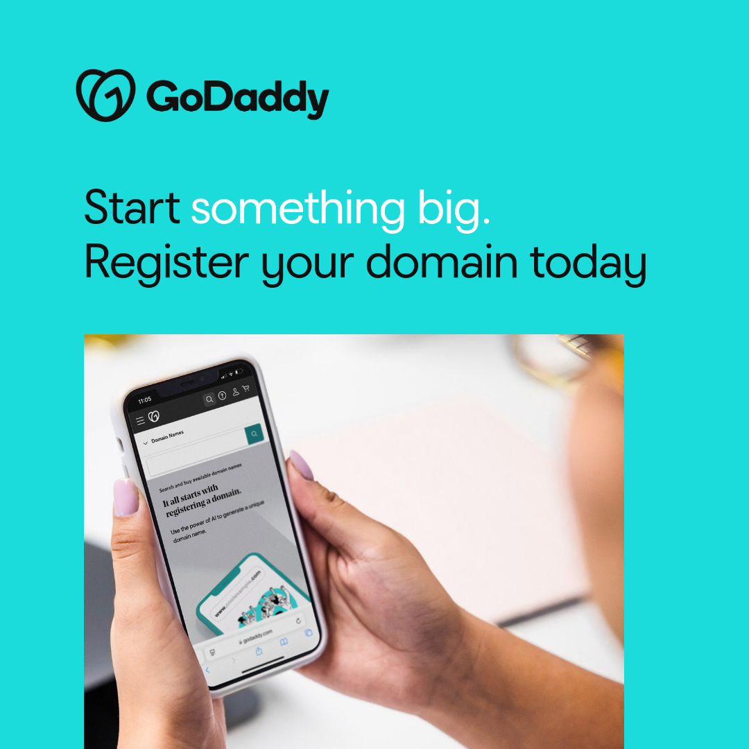 GoDaddy Facebook ad