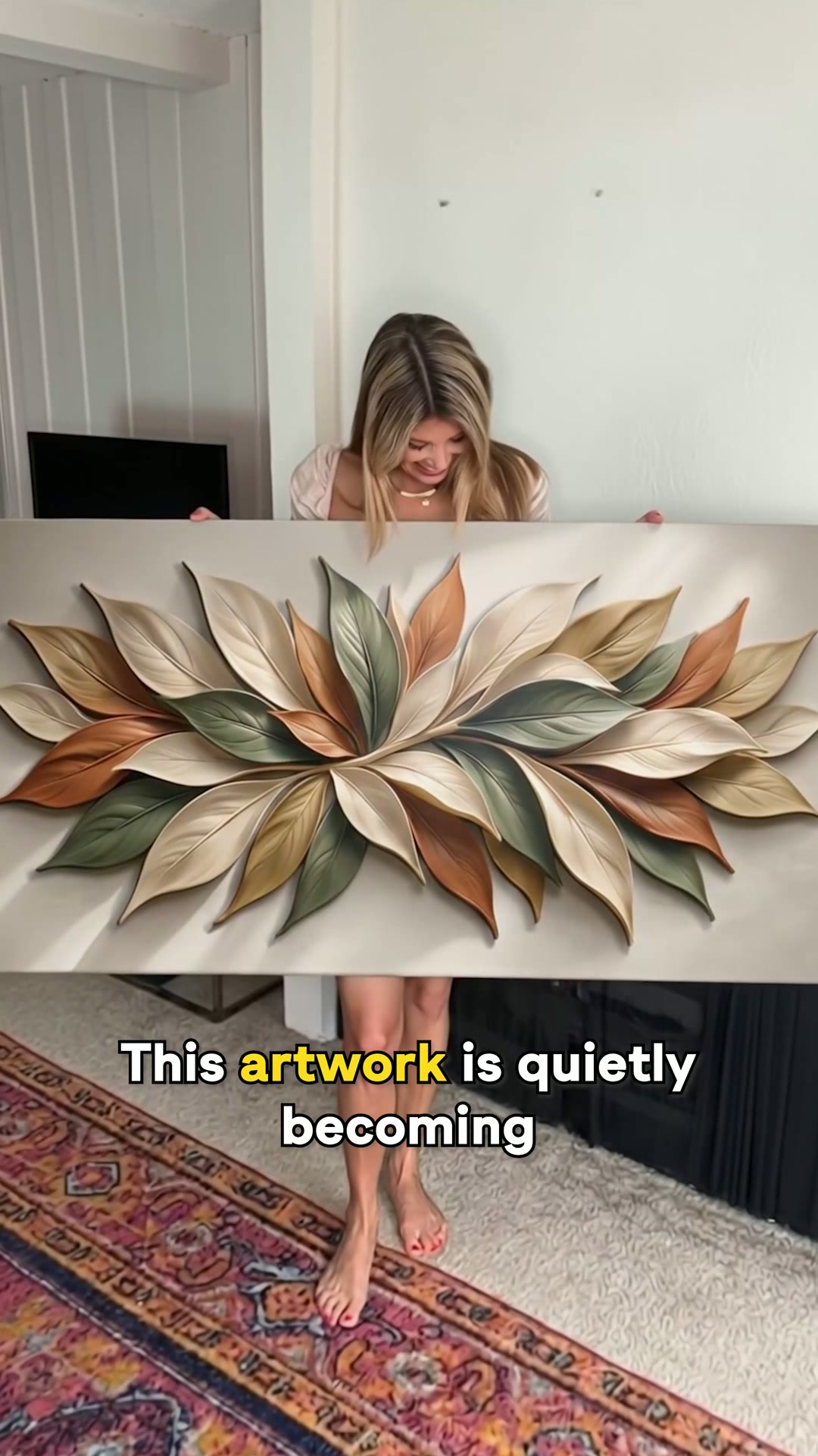 Tailored Canvases Facebook ad: Earthtone Petals | Made in the USA | Ships Fast