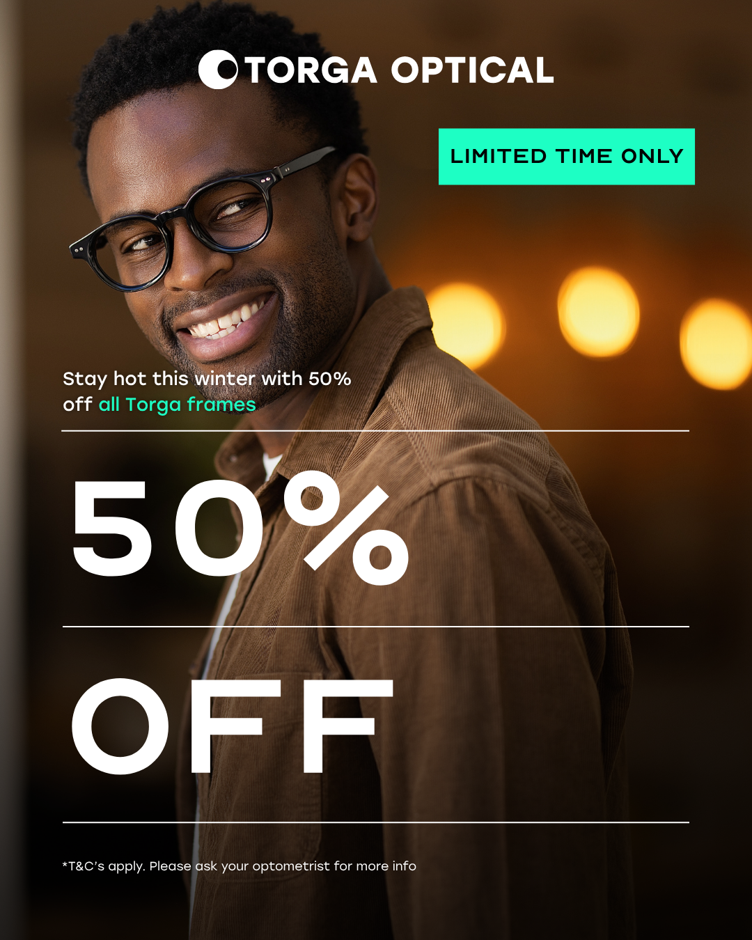 Torga Optical Facebook ad