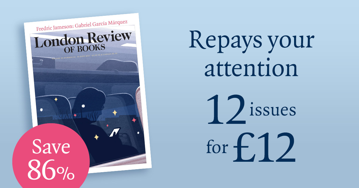 London Review of Books Facebook ad from May 7, 2026