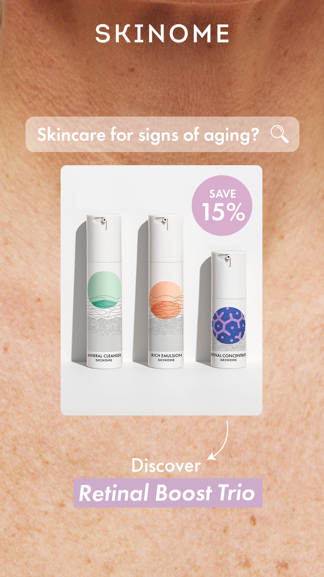 Skinome Facebook ad