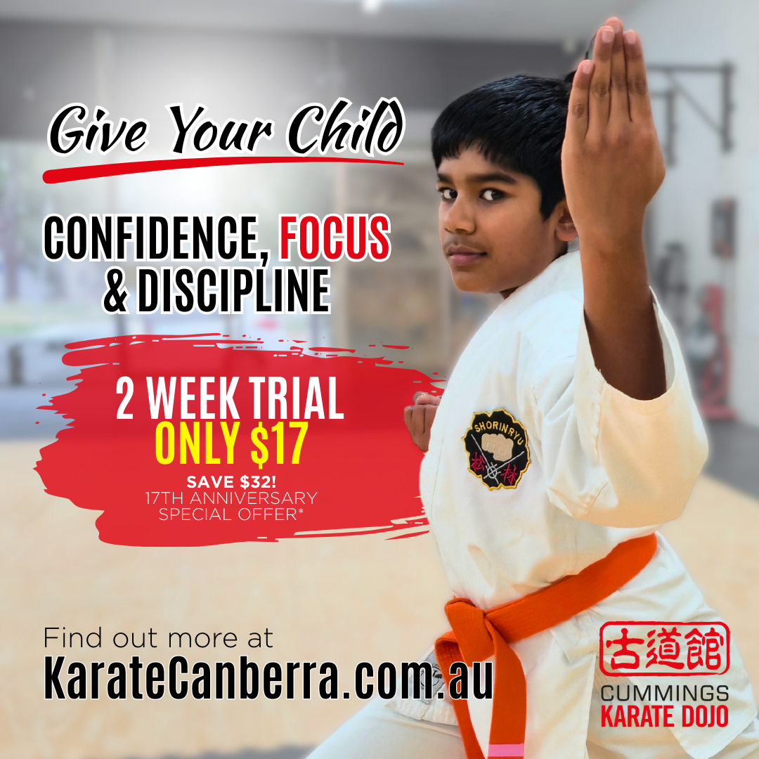 Karate Canberra: Kodokan Cummings Karate Dojo Facebook ad: Get Our Info Pack