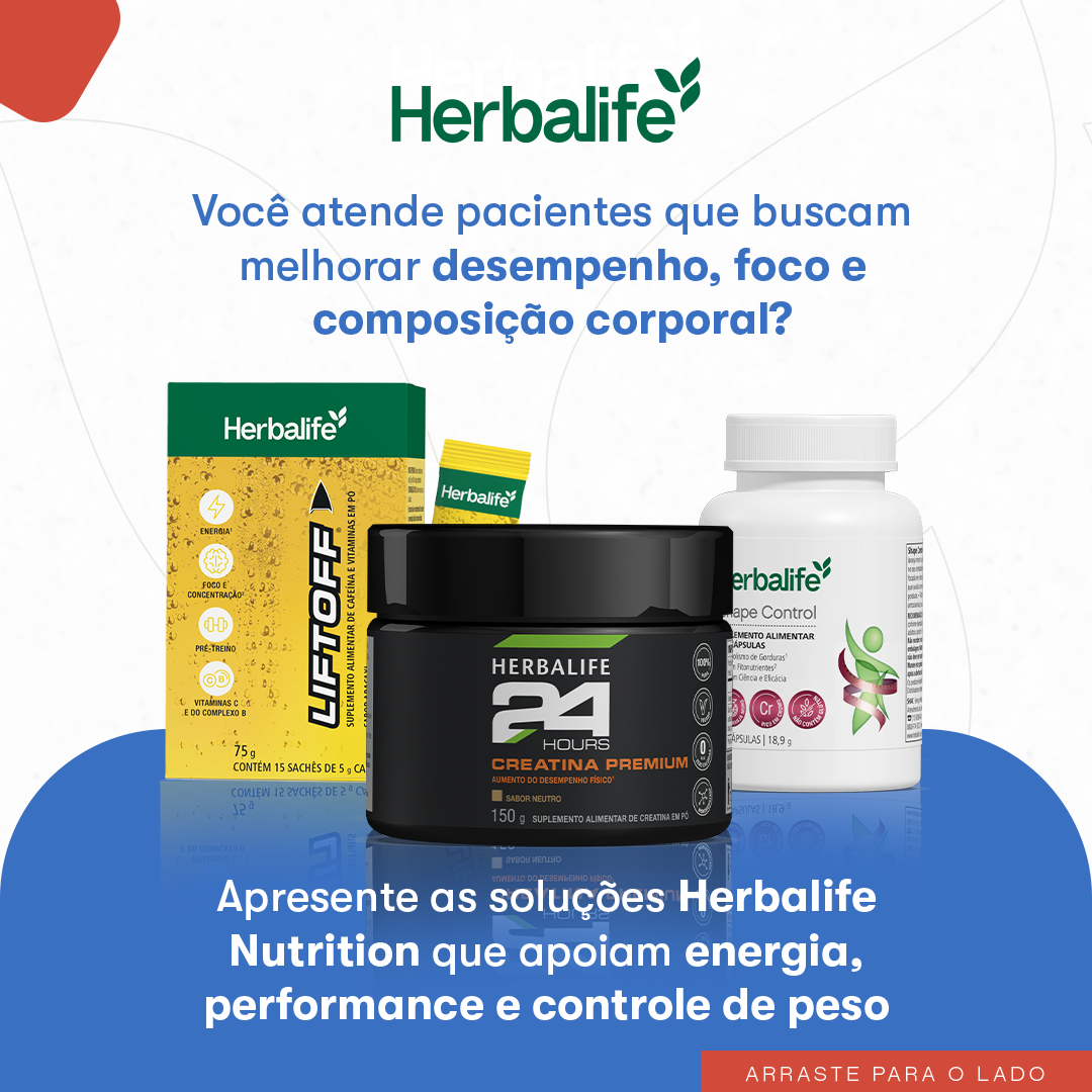 Herbalife Facebook ad: Três fórmulas, um só objetivo: resultados com ciência.