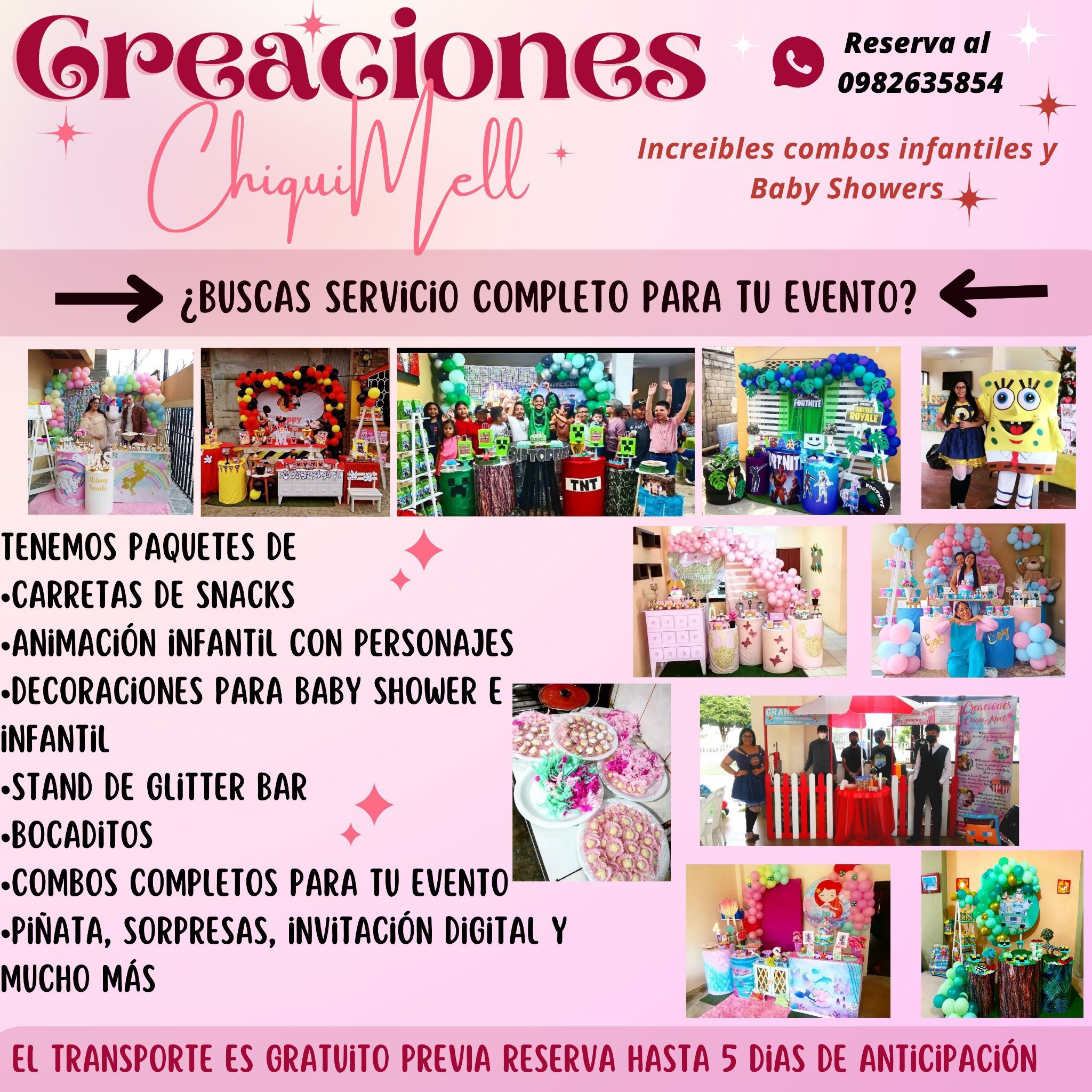 Creaciones ChiquiMell Facebook ad: Reserva con anticipación