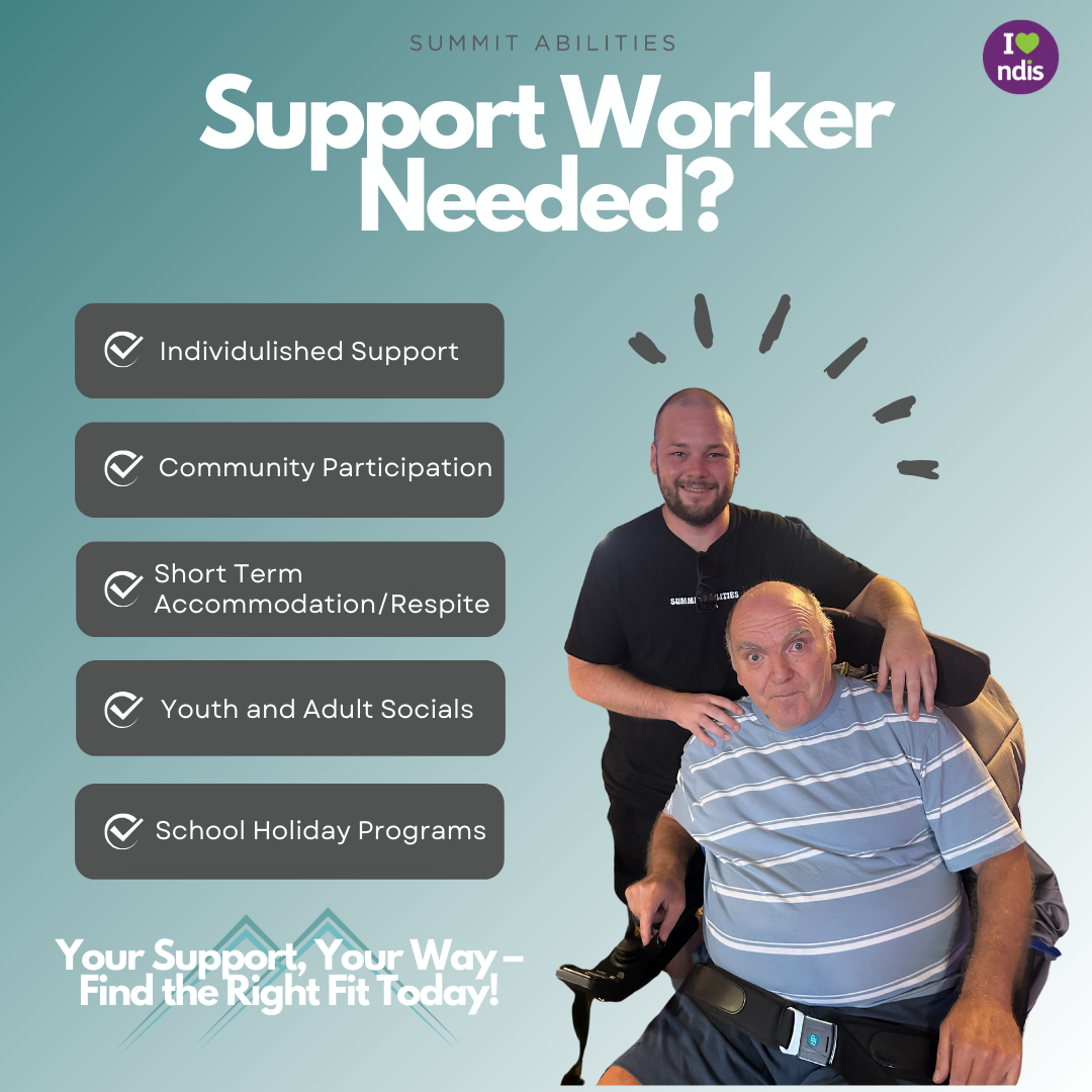 Summit Abilities Facebook ad: Your Support, Your Way, Find the Right Fit…
