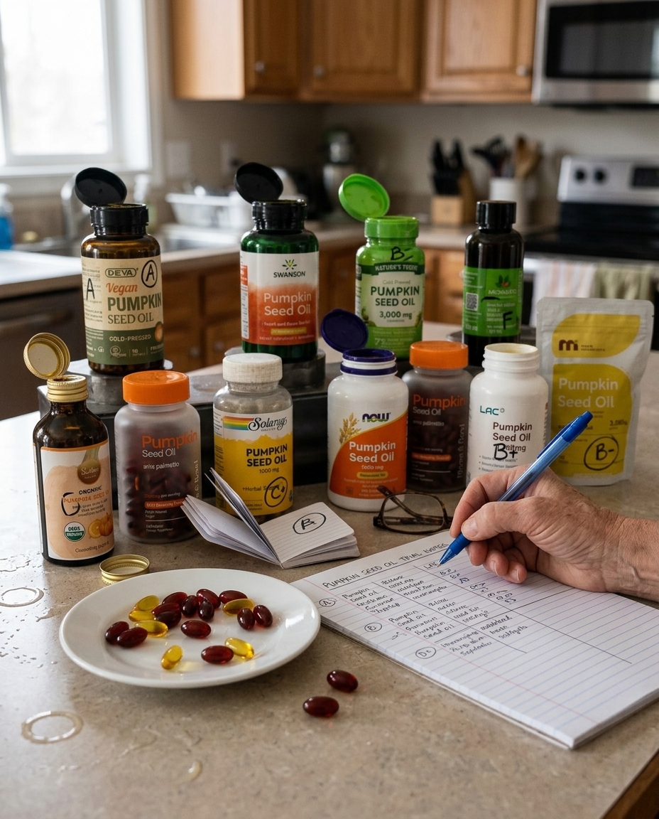 Dr. Amanda Graham Trichologist Facebook ad: I Tested 10 Pumpkin Seed Oils. Only 1 Worked.