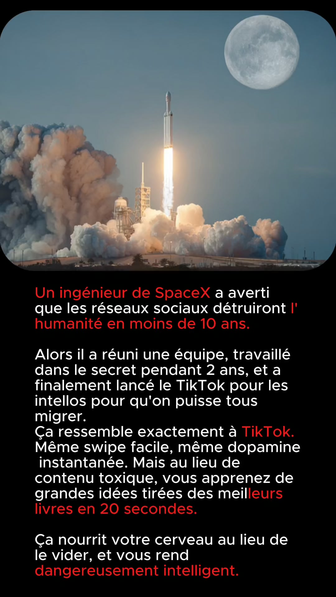 Deepstash Facebook ad: Sois le plus brillant de la pièce