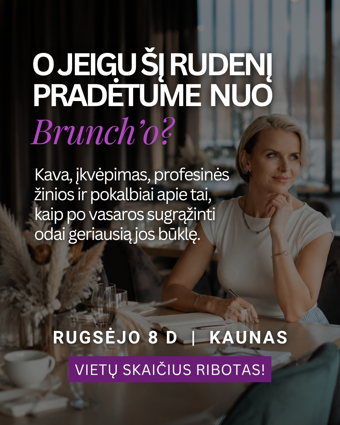 Mesoderma Events Facebook ad: Kviečiame į Juliette Armand BRUNCH