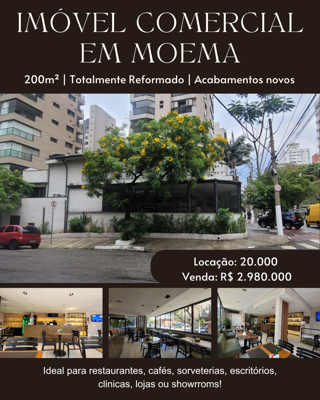Ibirapuera Imóveis Facebook ad: Disponive para locação!
