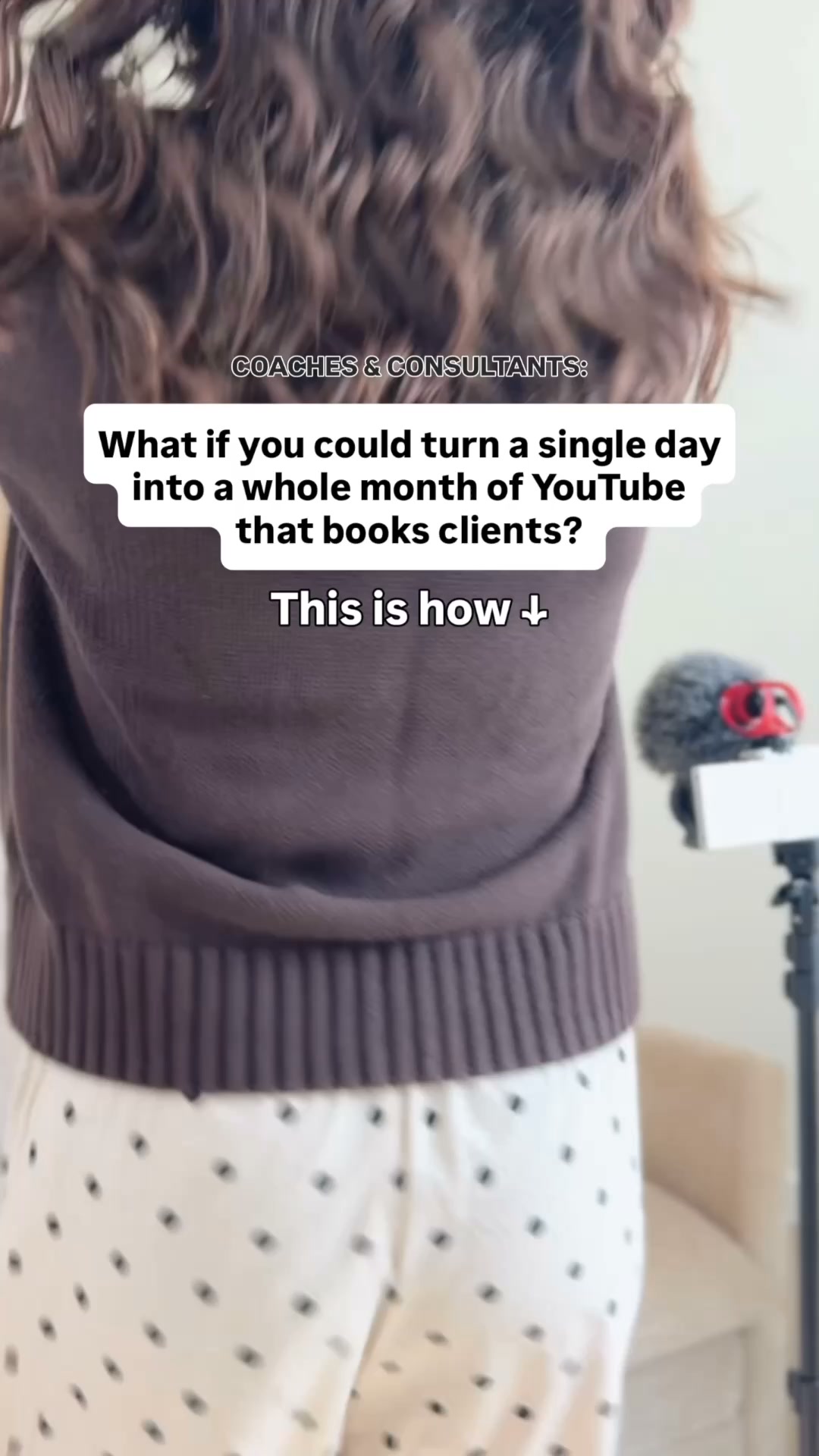 Stephanie Kase Facebook ad: Your entire month of YouTube, done in a single day