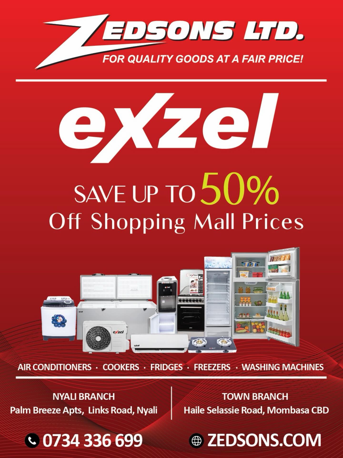 Zedsons Electronics Facebook ad: Tired of breaking the bank at the mall?