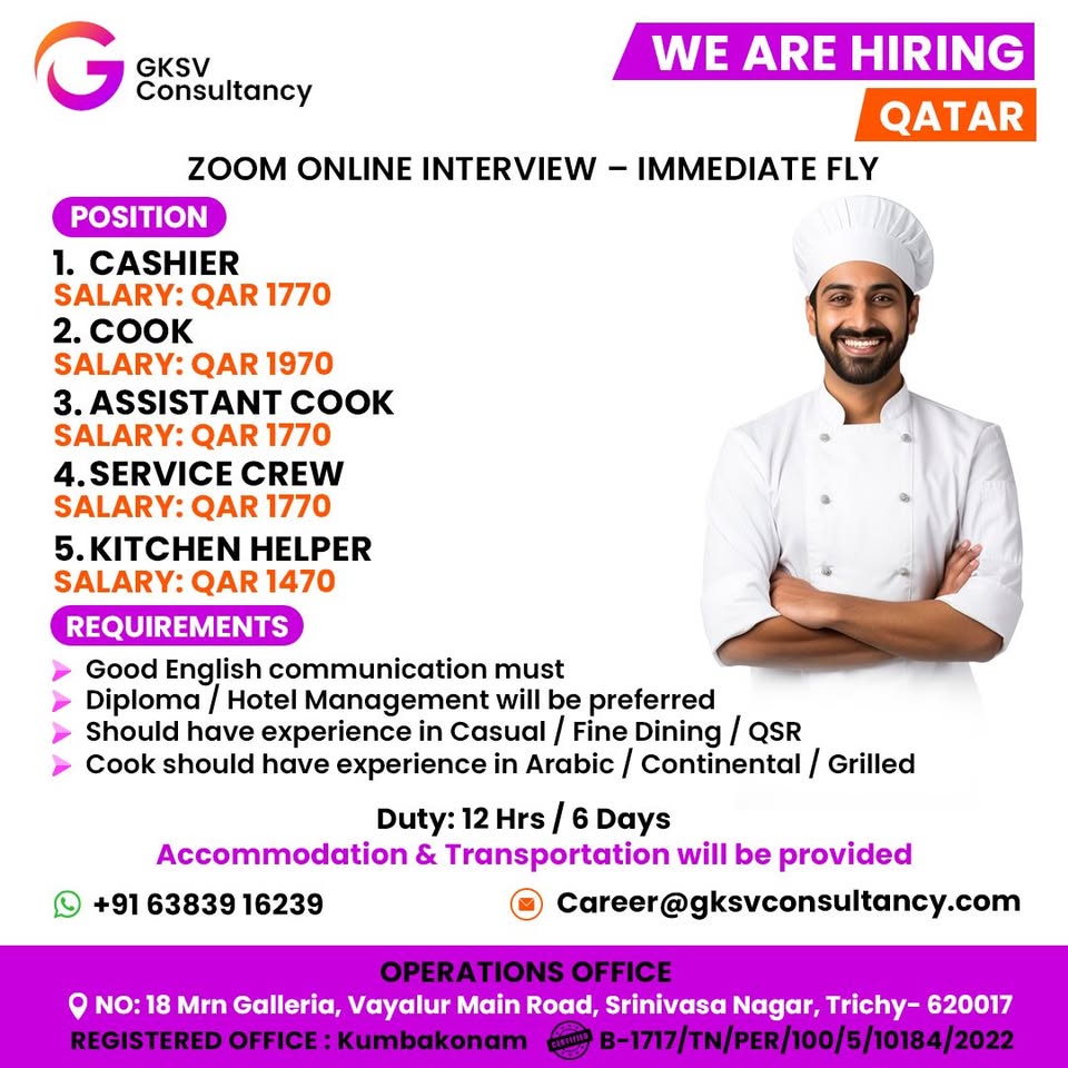 Gksv India Facebook ad: GKSV CONSULTANCY TRICHY
