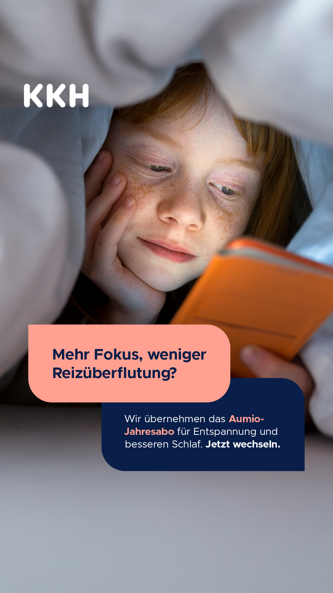 KKH Kaufmännische Krankenkasse Facebook ad from Apr 7, 2026