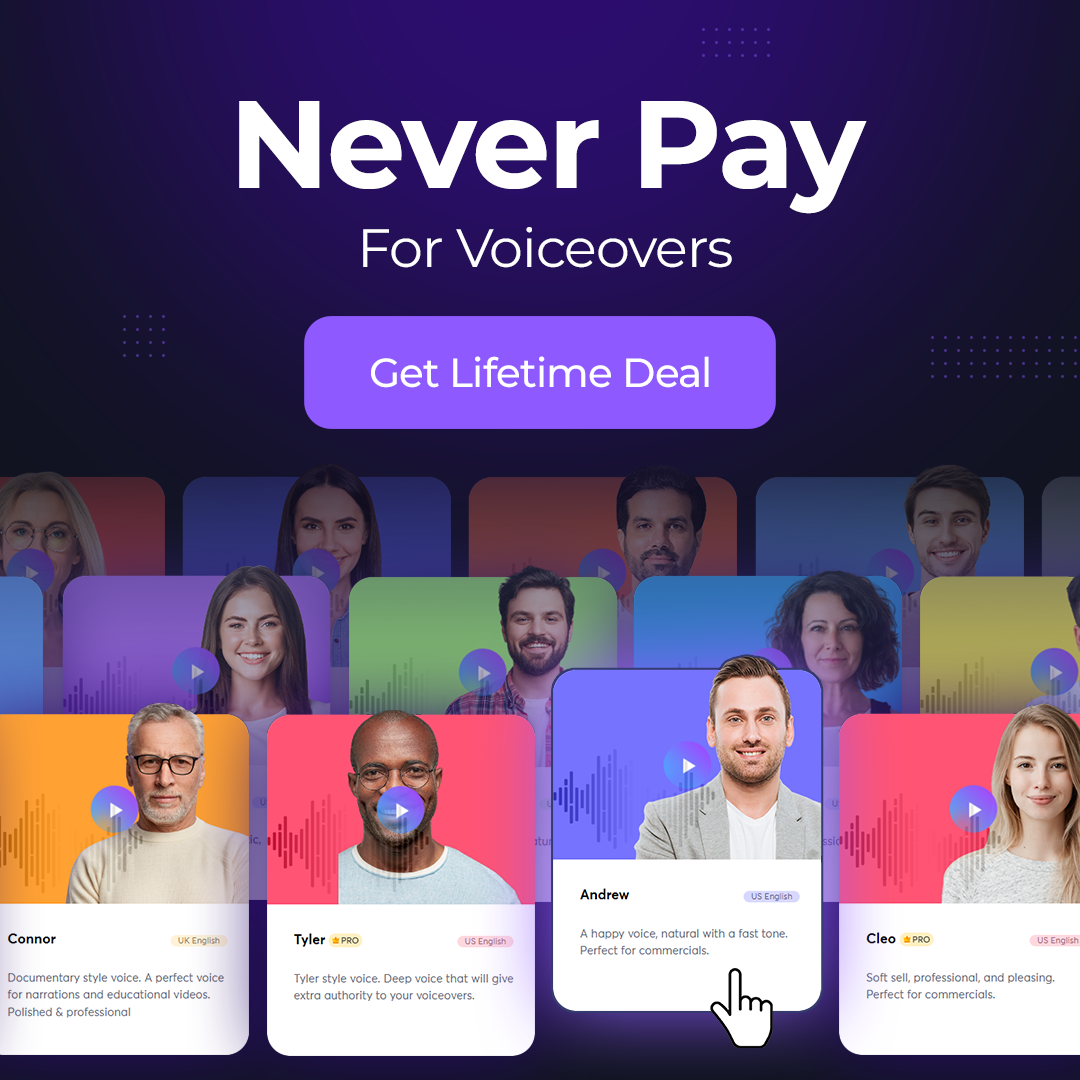 Revoicer - AI Text To Speech Facebook ad: Text To Speech WIth Emotions NO Monthly Fees