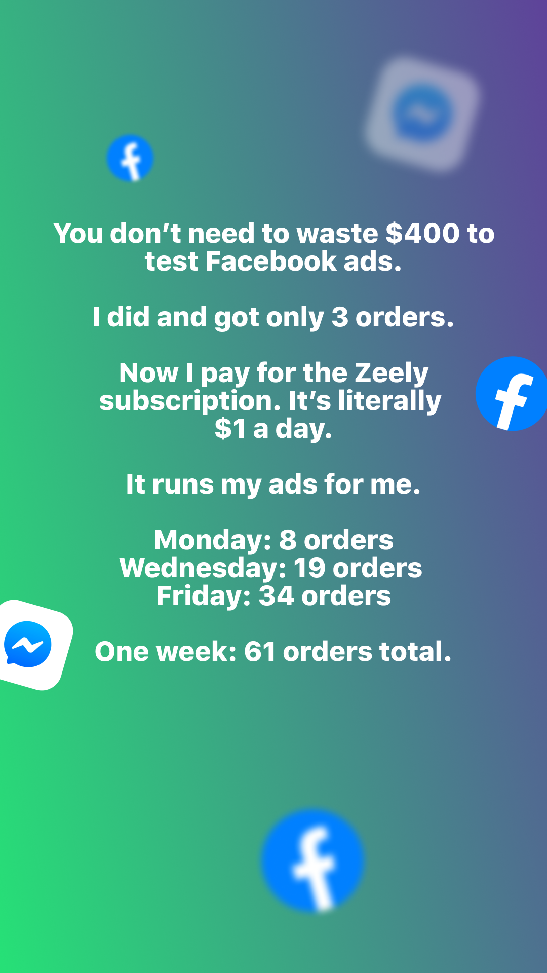 Zeely Facebook ad