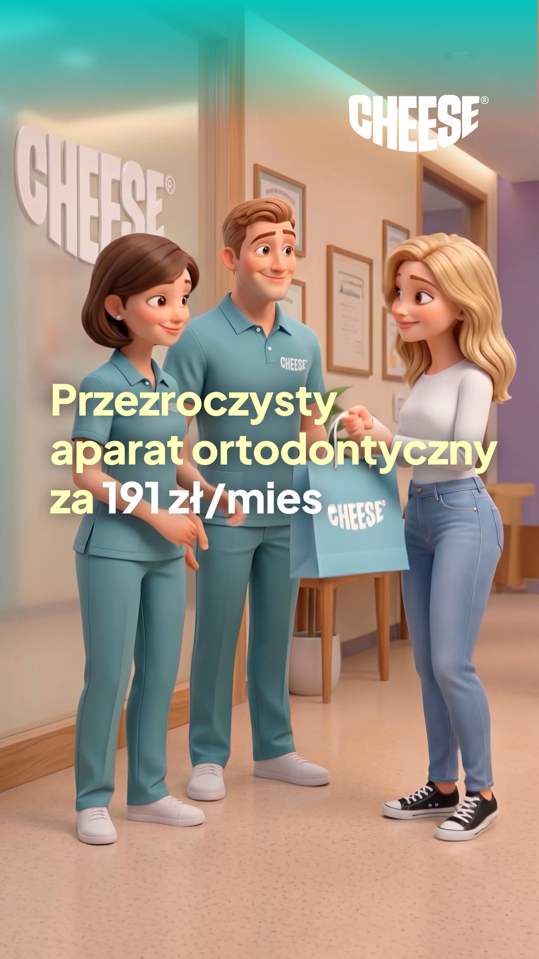 Cheese Ortodoncja Przyszłości Facebook ad