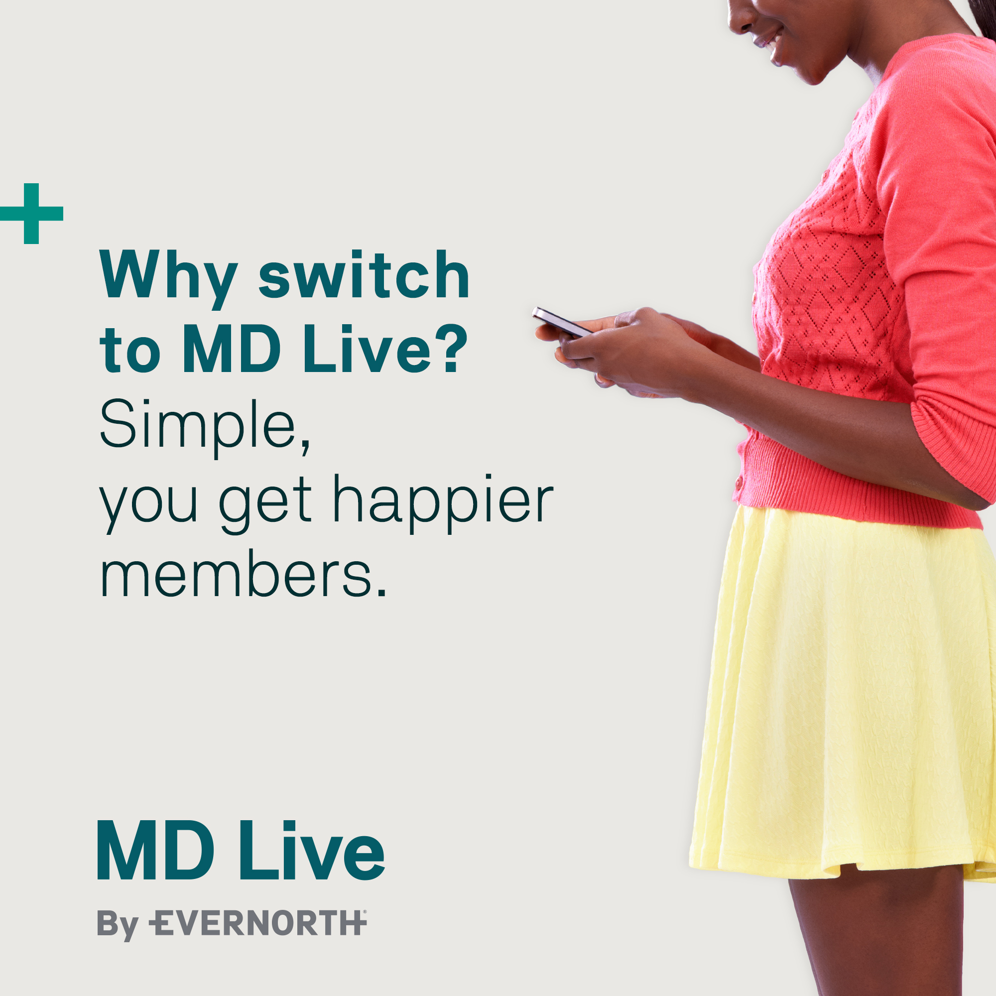 MD Live by Evernorth Facebook ad