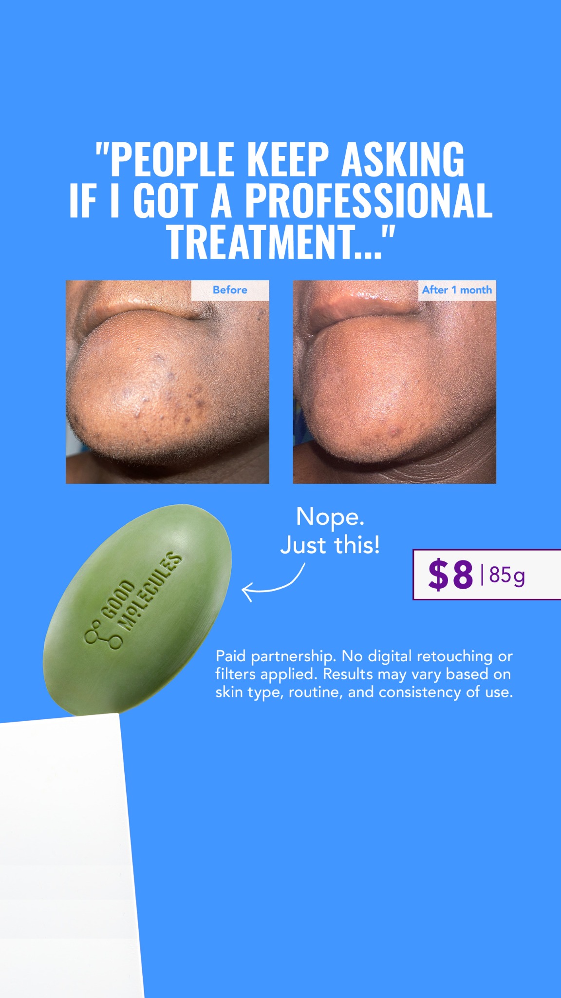 Good Molecules Facebook ad