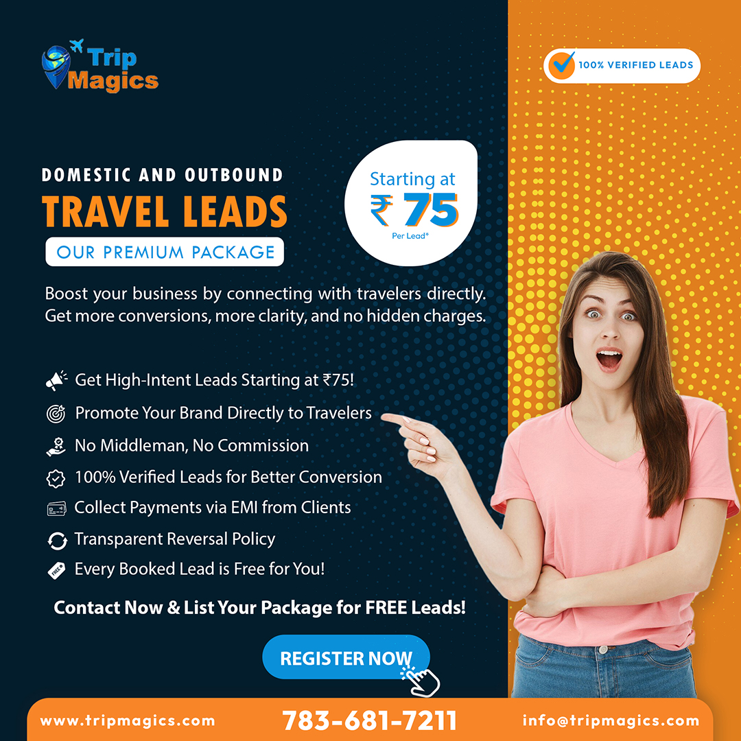 Trip Magics India Facebook ad: Travel Agent Registration Open, Partner with Trip Magics…